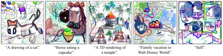 CLIPDraw: Exploring Text-to-Drawing Synthesis through Language-Image Encoders