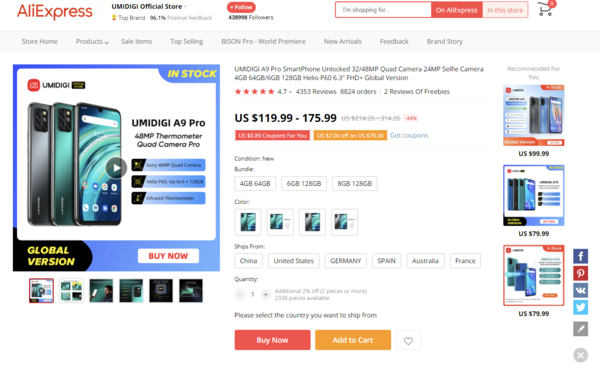 출처: AliExpress 화면 캡처