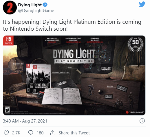 Dying Light 트위터