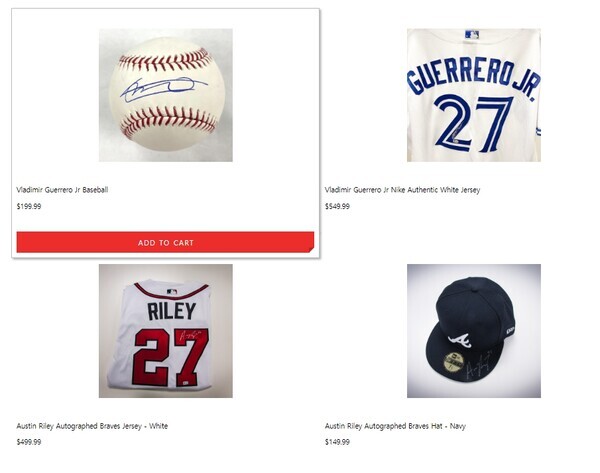 다양한 스포츠 카드 [사진출처=탑스]