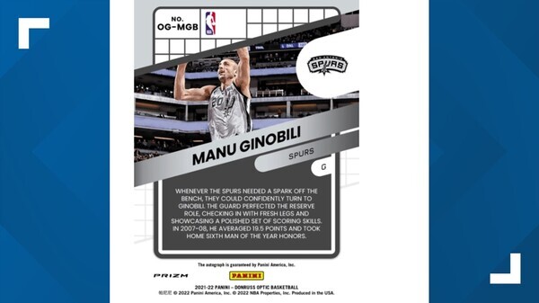 지노빌리의 NFT  [사진출처 : 파니니 아메리카]