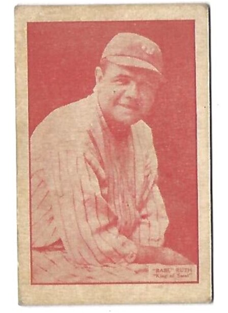 빈티지 야구 카드를 대표하는 ‘1933 Jack's Candy Babe Ruth’ 카드가 경매가 3만달러(한화 4,061만원)를 돌파했다. [사진출처: 이베이]