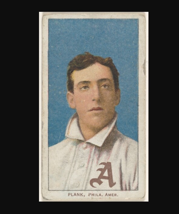 1909~1911 T206 세트에 있는 에디 플랭크 카드 [사진출처=위키미디어]