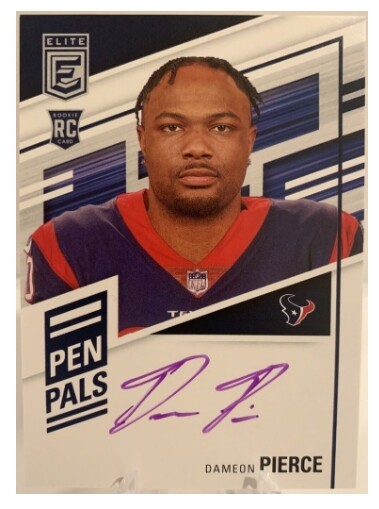 최근 수집가들 사이에서 NFL(내셔널 풋볼 리그) 휴스턴 텍슨스의 러닝백 데미온 피어스(Dameon Pierce)의 신인 카드가 인기를 끌고 있다. [사진출처=이베이]