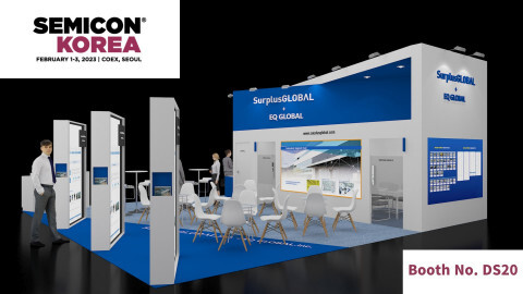 세미콘 코리아 2023 전시회 서플러스글로벌 부스 전경(부스 위치: DS20)
