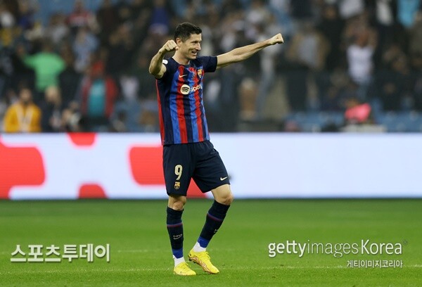 바르셀로나 로베르토 레반도프스키 / 사진=Gettyimages 제공
