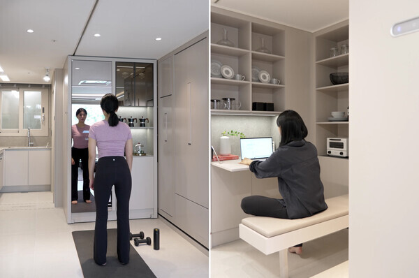 현대건설, H 트랜스포밍 월&퍼니처Ⅱ 공개  사진=현대건설