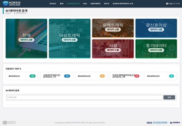 KT가 초연결 지능형 연구개발망(KOREN)의 백본을 1Tbps로 고도화하고, 2024년 새해부터 KOREN을 이용하는 기관들에게 더 빠르고 안정적인 서비스를 제공한다. 사진은  KOREN 포털 사이트. 사진=KT