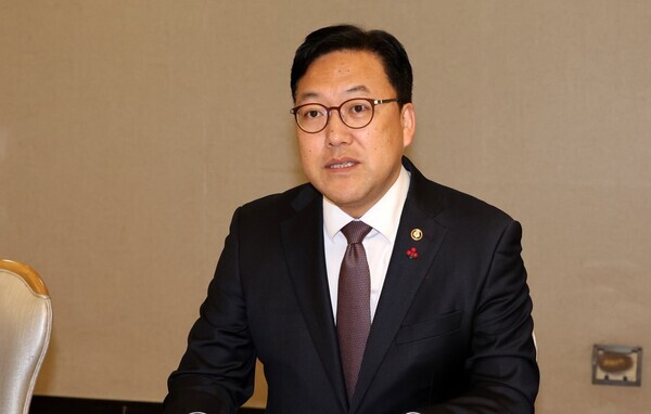 김병환 기획재정부 1차관이 5일 오전 서울 종로구 정부서울청사에서 열린 제36차 비상경제차관회의 겸 제7차 물가관계차관회의에 참석해 발언하고 있다. 사진 = 뉴시스