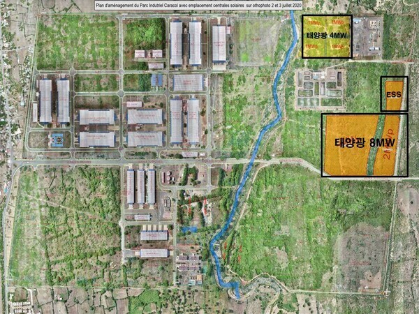 태양광 발전 설비 ESS설비 건설 공사 위치도. 사진= 쌍용건설
