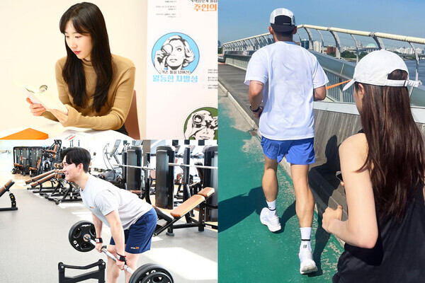 ㈜한화 건설부문 임직원들이 ‘100일 챌린지’에 참여하고 있는 모습. 사진=한화 건설부문