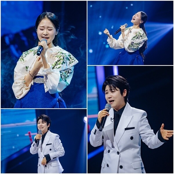 국악과 사이다 고음으로 국가대표 TOP7을 위해  필살기를 보여줄 김다현과 마이진.사진=MBN'현역가왕'