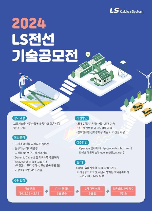 ‘2024년 LS전선 기술공모’ 포스터. 사진=LS전선