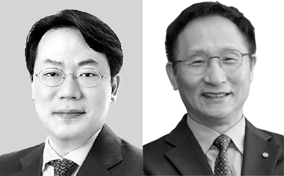 최승재 우리자산운용 대표 최종후보(사진 왼쪽) 남기천 우리종합금융 대표 최정후보(사진 오른쪽). 사진=우리은행